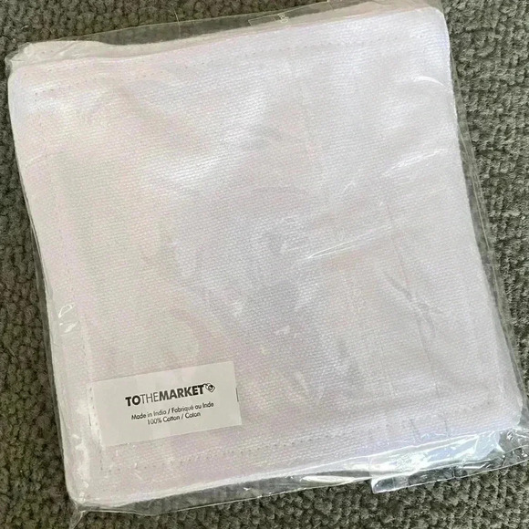 To The Market Sunflower Coasters Set of 4 - Fabric Square Coasters - Picture 4 of 4